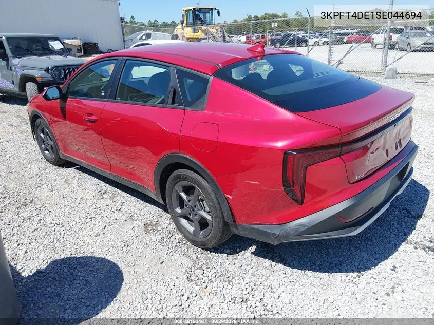 2025 KIA K4 VIN 3KPFT4DE1SE044694 — фото 3