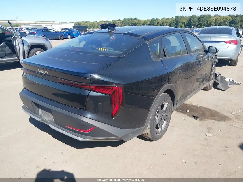 2025 KIA K4 VIN 3KPFT4DE8SE094878 — фото 4