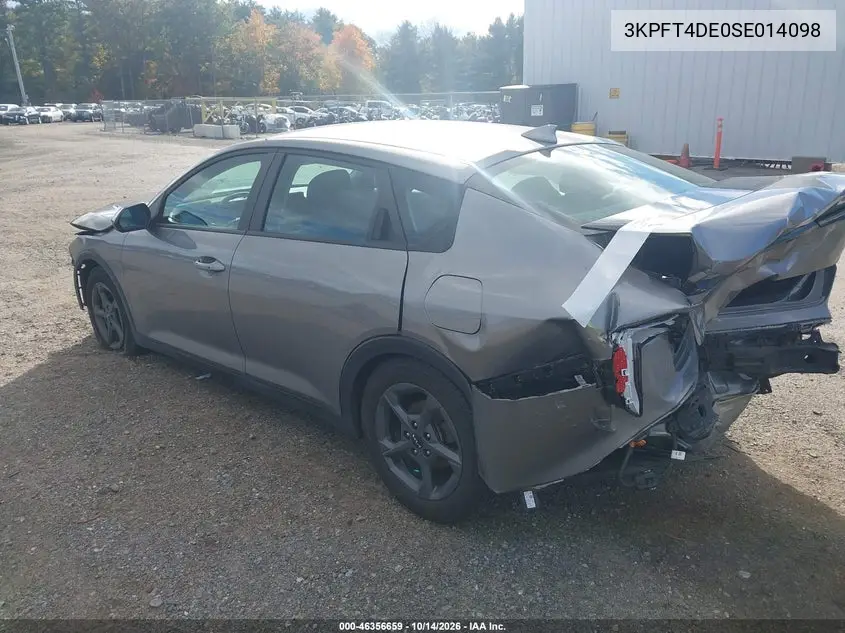 2025 KIA K4 VIN 3KPFT4DE0SE014098 — фото 3