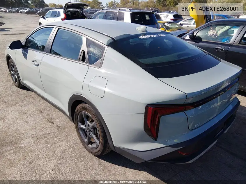 2026 KIA K4 VIN 3KPFT4DEXTE268001 — фото 3