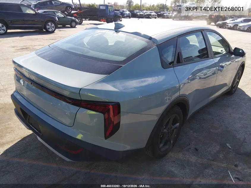 2026 KIA K4 VIN 3KPFT4DEXTE268001 — фото 4