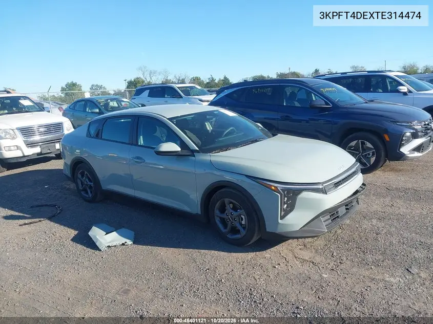 KIA K4 2026, VIN 3KPFT4DEXTE314474