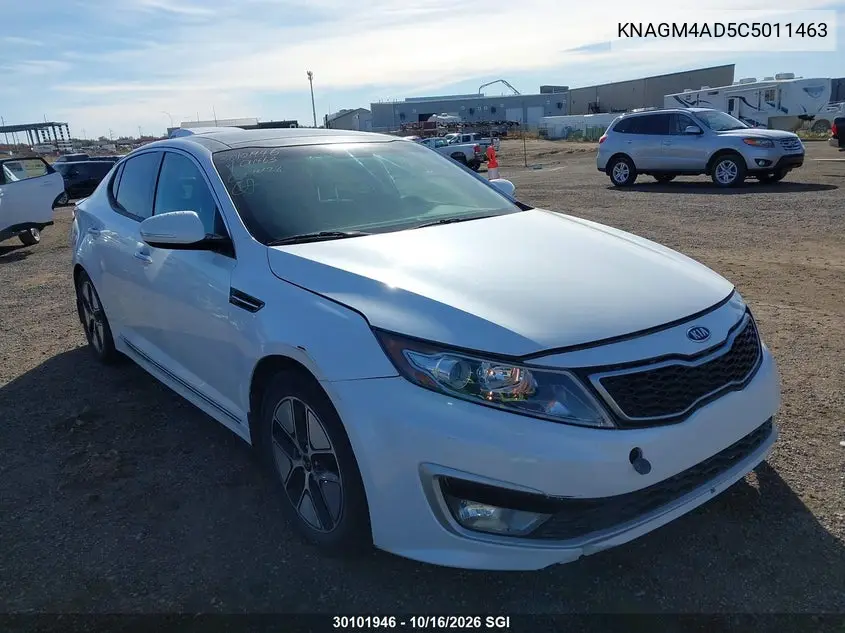 KIA K5 2012, VIN KNAGM4AD5C5011463