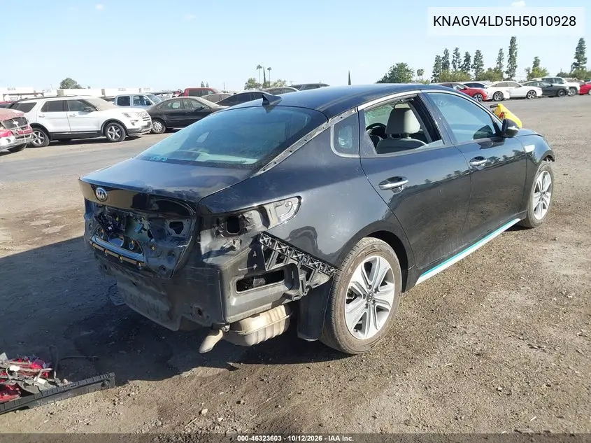 2017 KIA K5 VIN KNAGV4LD5H5010928 — фото 4