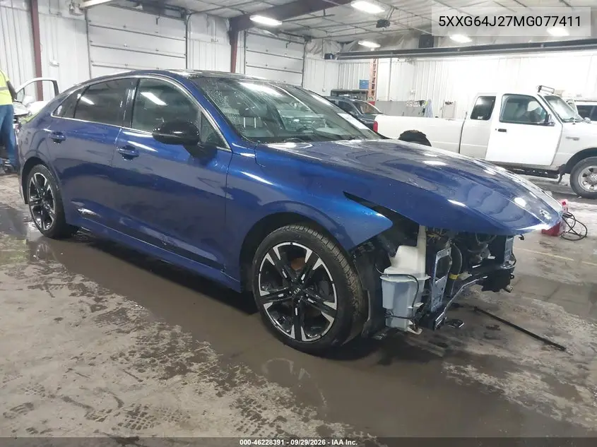 KIA K5 2021, VIN 5XXG64J27MG077411