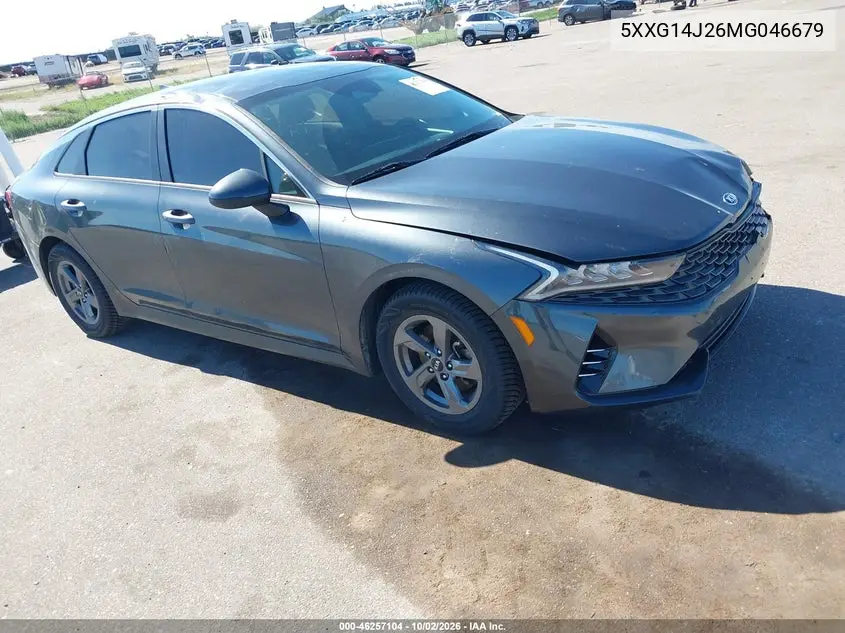 KIA K5 2021, VIN 5XXG14J26MG046679