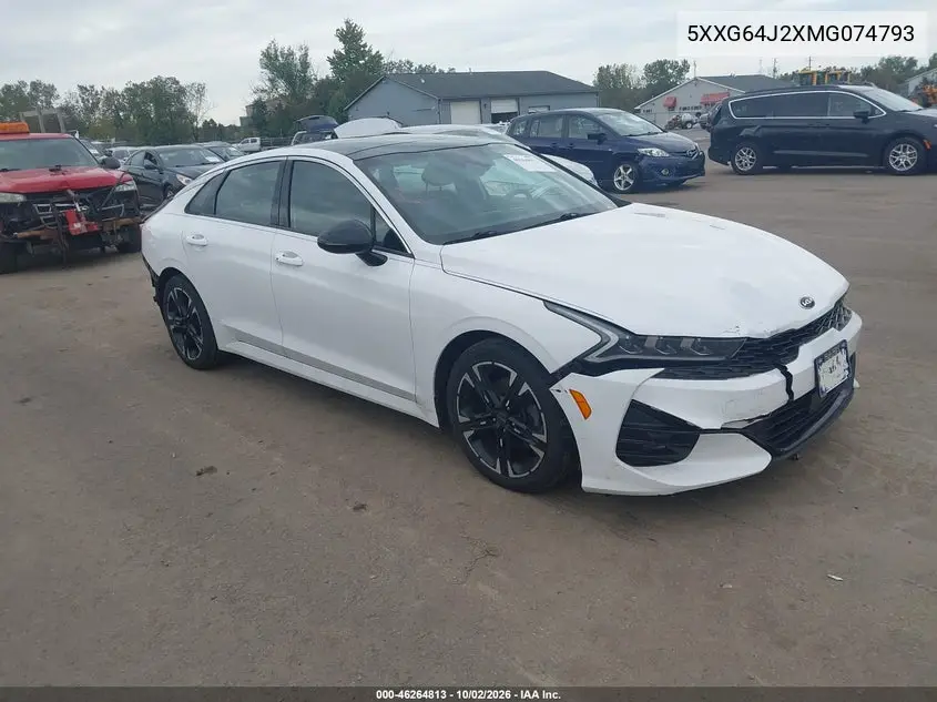 KIA K5 2021, VIN 5XXG64J2XMG074793