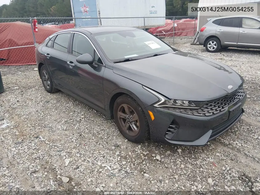 KIA K5 2021, VIN 5XXG14J25MG054255