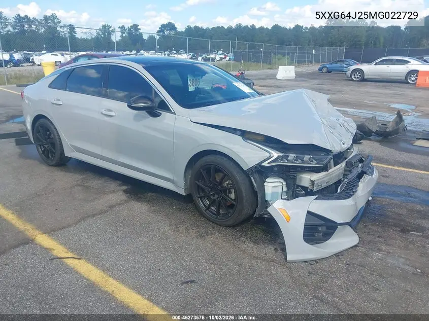 KIA K5 2021, VIN 5XXG64J25MG022729