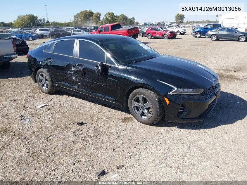 KIA K5 2021, VIN 5XXG14J26MG013066