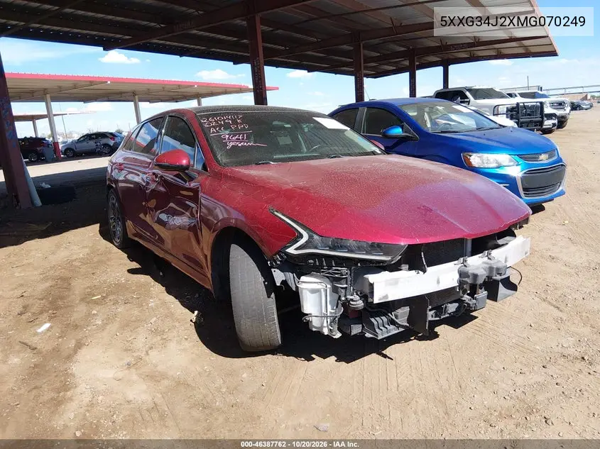 KIA K5 2021, VIN 5XXG34J2XMG070249