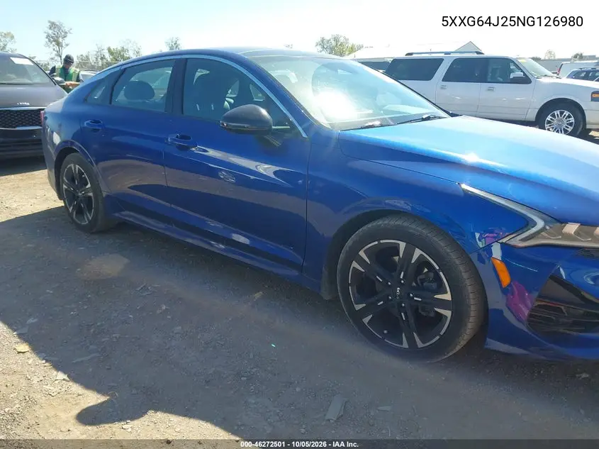 KIA K5 2022, VIN 5XXG64J25NG126980