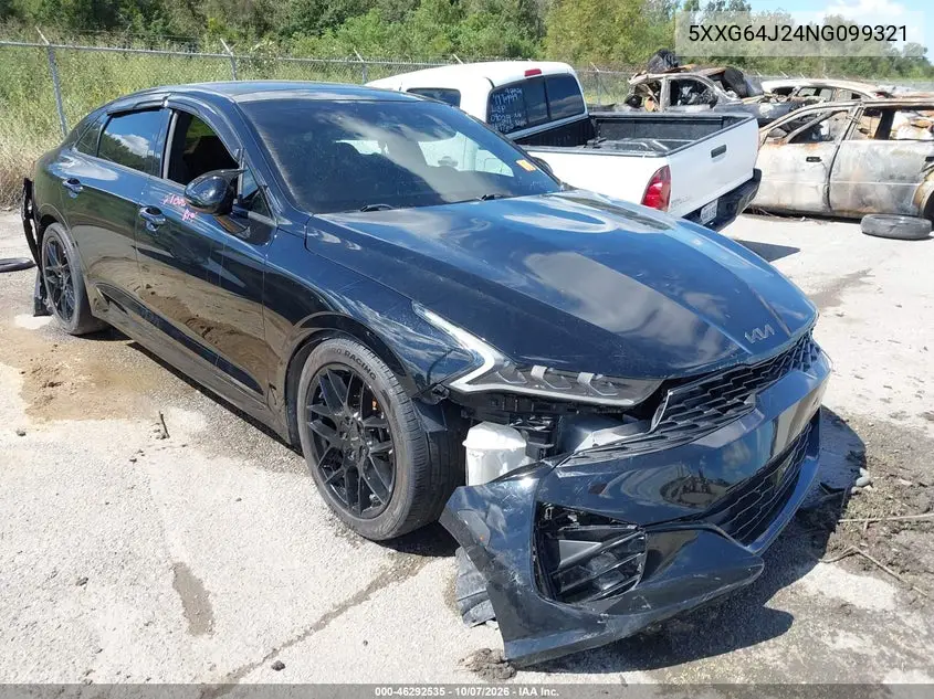 KIA K5 2022, VIN 5XXG64J24NG099321