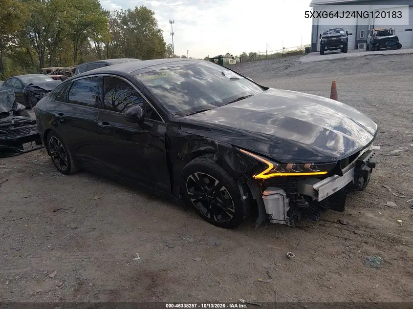 KIA K5 2022, VIN 5XXG64J24NG120183