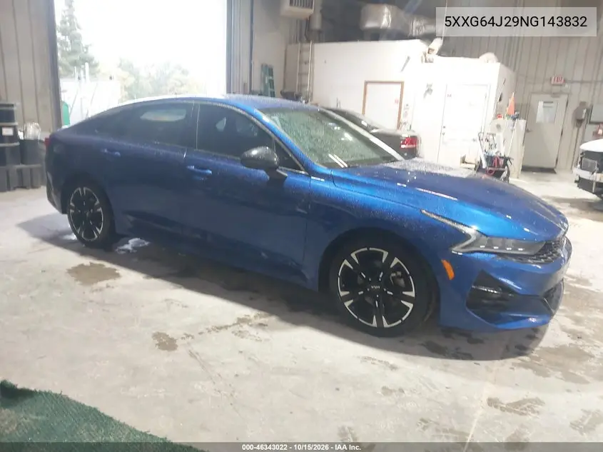 KIA K5 2022, VIN 5XXG64J29NG143832