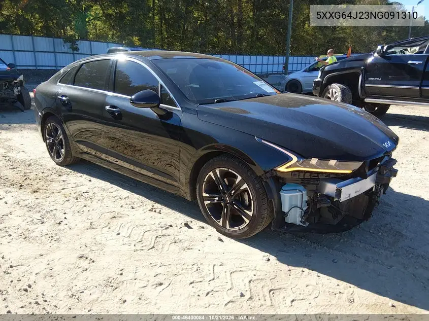 KIA K5 2022, VIN 5XXG64J23NG091310