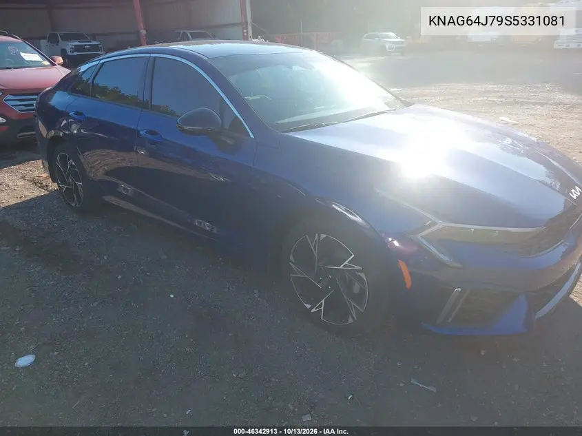 KIA K5 2025, VIN KNAG64J79S5331081
