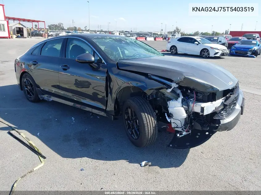 KIA K5 2026, VIN KNAG24J75T5403519