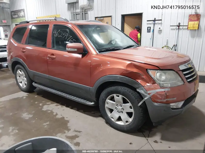 KIA MOHAVE (BORREGO) 2009, VIN KNDJH741795016575