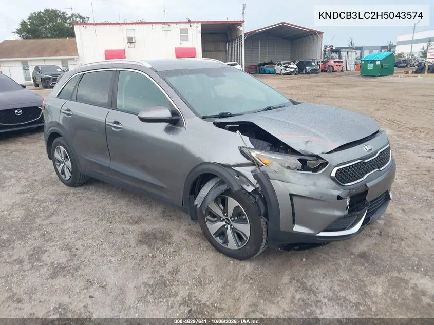 KIA NIRO 2017, VIN KNDCB3LC2H5043574