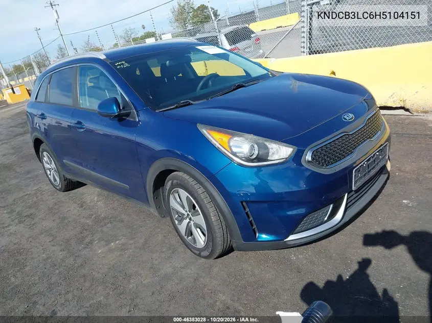 KIA NIRO 2017, VIN KNDCB3LC6H5104151