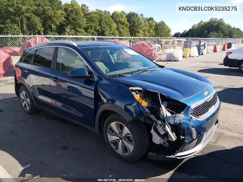 KIA NIRO 2019, VIN KNDCB3LC0K5235275
