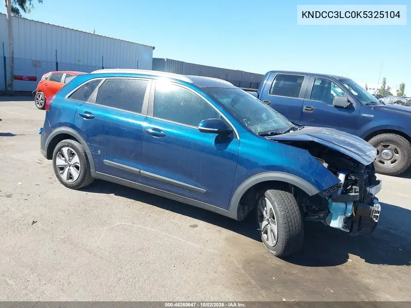 KIA NIRO 2019, VIN KNDCC3LC0K5325104