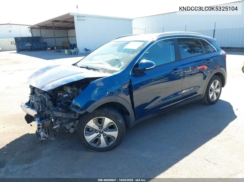 2019 KIA NIRO VIN KNDCC3LC0K5325104 — фото 2