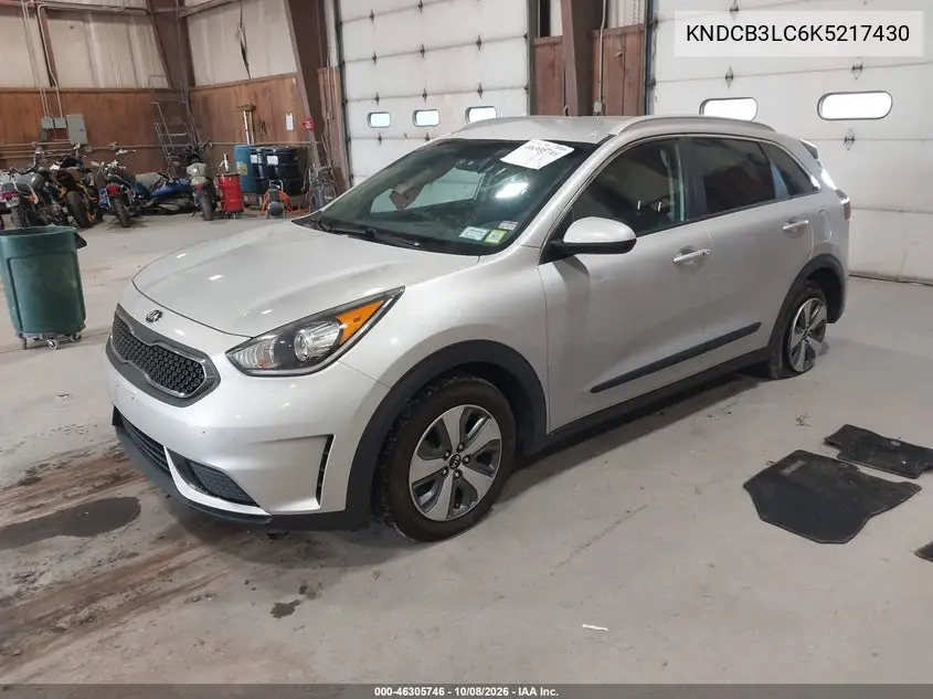 2019 KIA NIRO VIN KNDCB3LC6K5217430 — фото 2