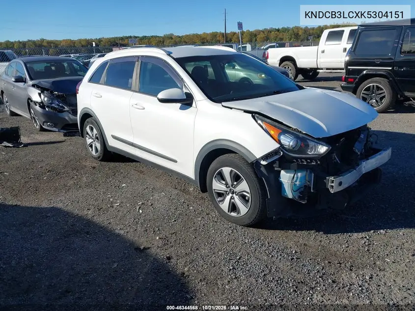 KIA NIRO 2019, VIN KNDCB3LCXK5304151