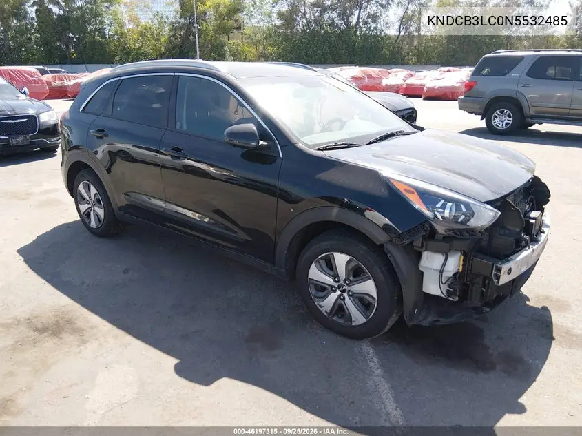 KIA NIRO 2022, VIN KNDCB3LC0N5532485