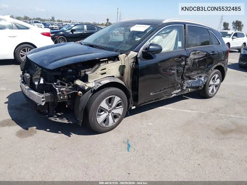 2022 KIA NIRO VIN KNDCB3LC0N5532485 — фото 2