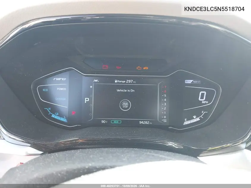 2022 KIA NIRO VIN KNDCE3LC5N5518704 — фото 7