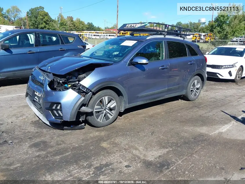 2022 KIA NIRO VIN KNDCE3LC8N5521113 — фото 2