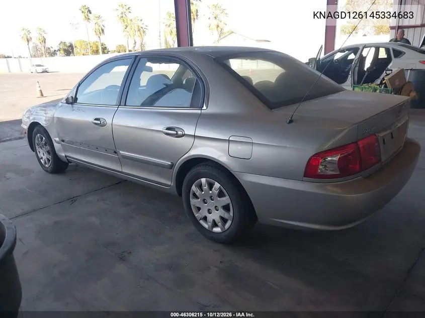 2004 KIA OPTIMA VIN KNAGD126145334683 — фото 3