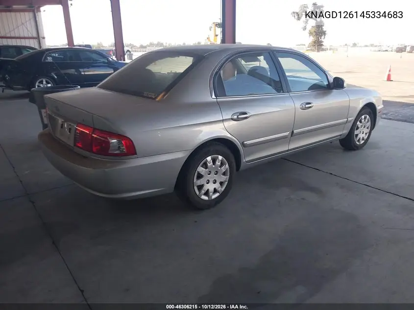 2004 KIA OPTIMA VIN KNAGD126145334683 — фото 4