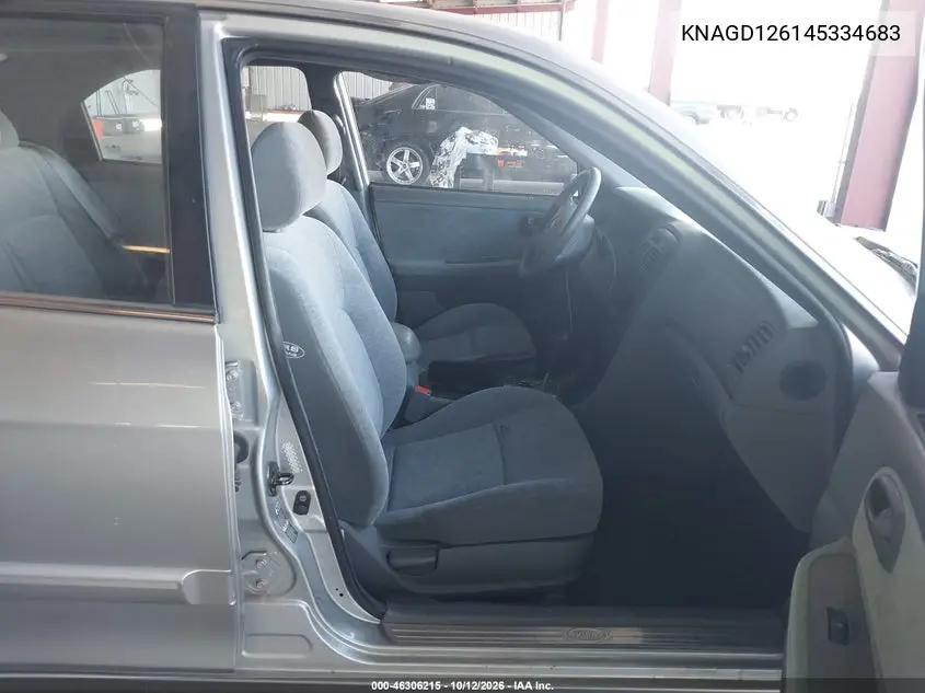 2004 KIA OPTIMA VIN KNAGD126145334683 — фото 5