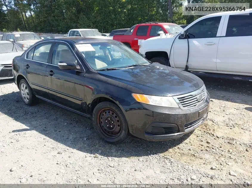 KIA OPTIMA 2009, VIN KNAGE228X95366754