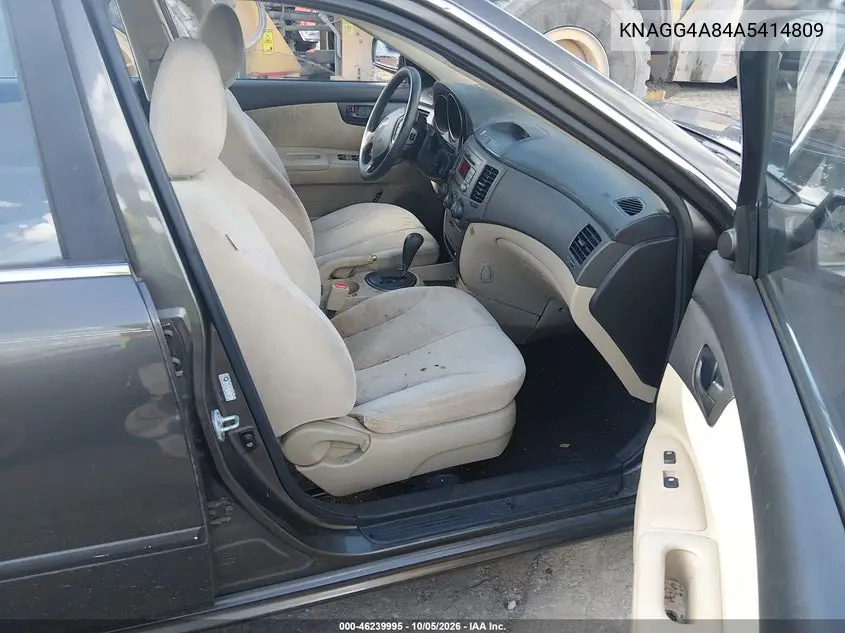 2010 KIA OPTIMA VIN KNAGG4A84A5414809 — фото 5