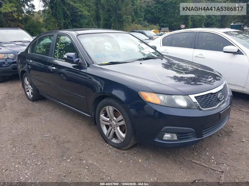 KIA OPTIMA 2010, VIN KNAGH4A41A5386817