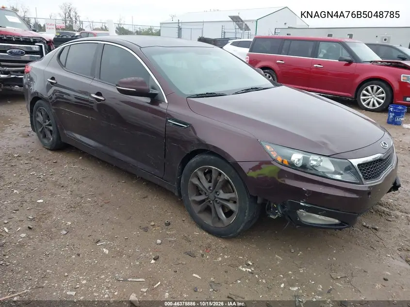KIA OPTIMA 2011, VIN KNAGN4A76B5048785