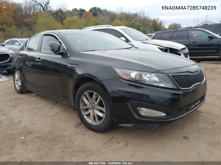 KIA OPTIMA 2011, VIN KNAGM4A72B5748239