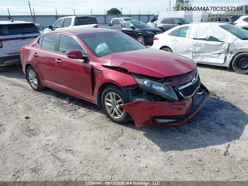 KIA OPTIMA 2012, VIN KNAGM4A70C5257184