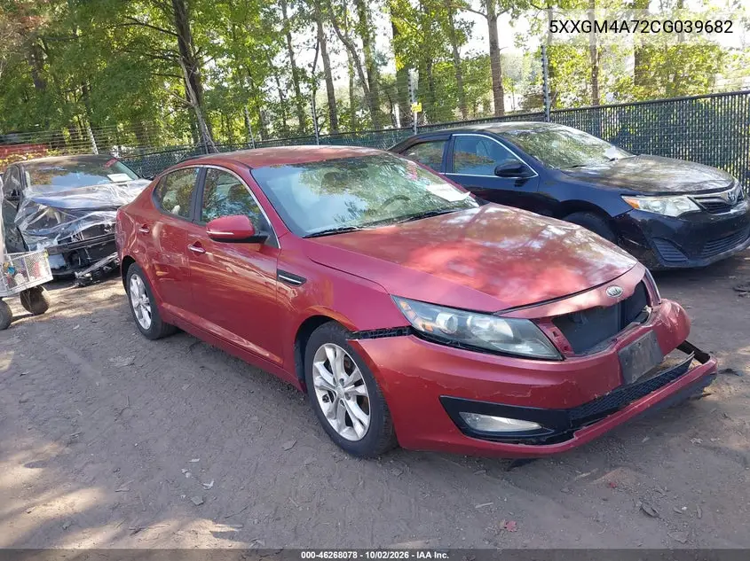 KIA OPTIMA 2012, VIN 5XXGM4A72CG039682