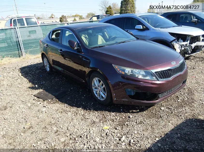 KIA OPTIMA 2012, VIN 5XXGM4A73CG084727