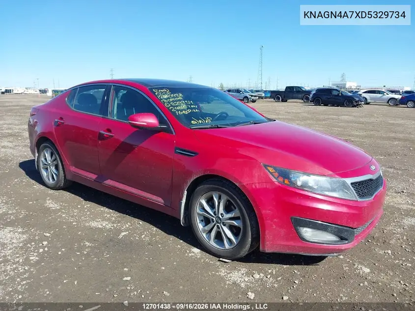 KIA OPTIMA 2013, VIN KNAGN4A7XD5329734
