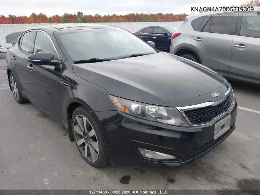 KIA OPTIMA 2013, VIN KNAGN4A70D5319309