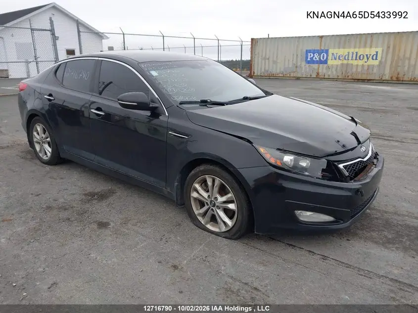 KIA OPTIMA 2013, VIN KNAGN4A65D5433992