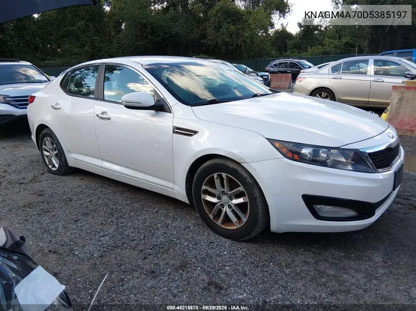 KIA OPTIMA 2013, VIN KNAGM4A70D5385197