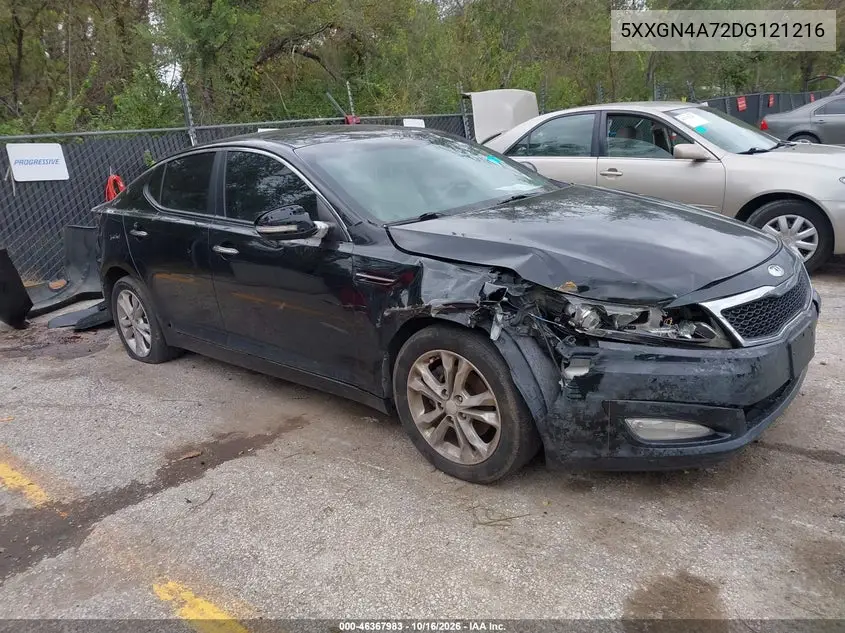 KIA OPTIMA 2013, VIN 5XXGN4A72DG121216